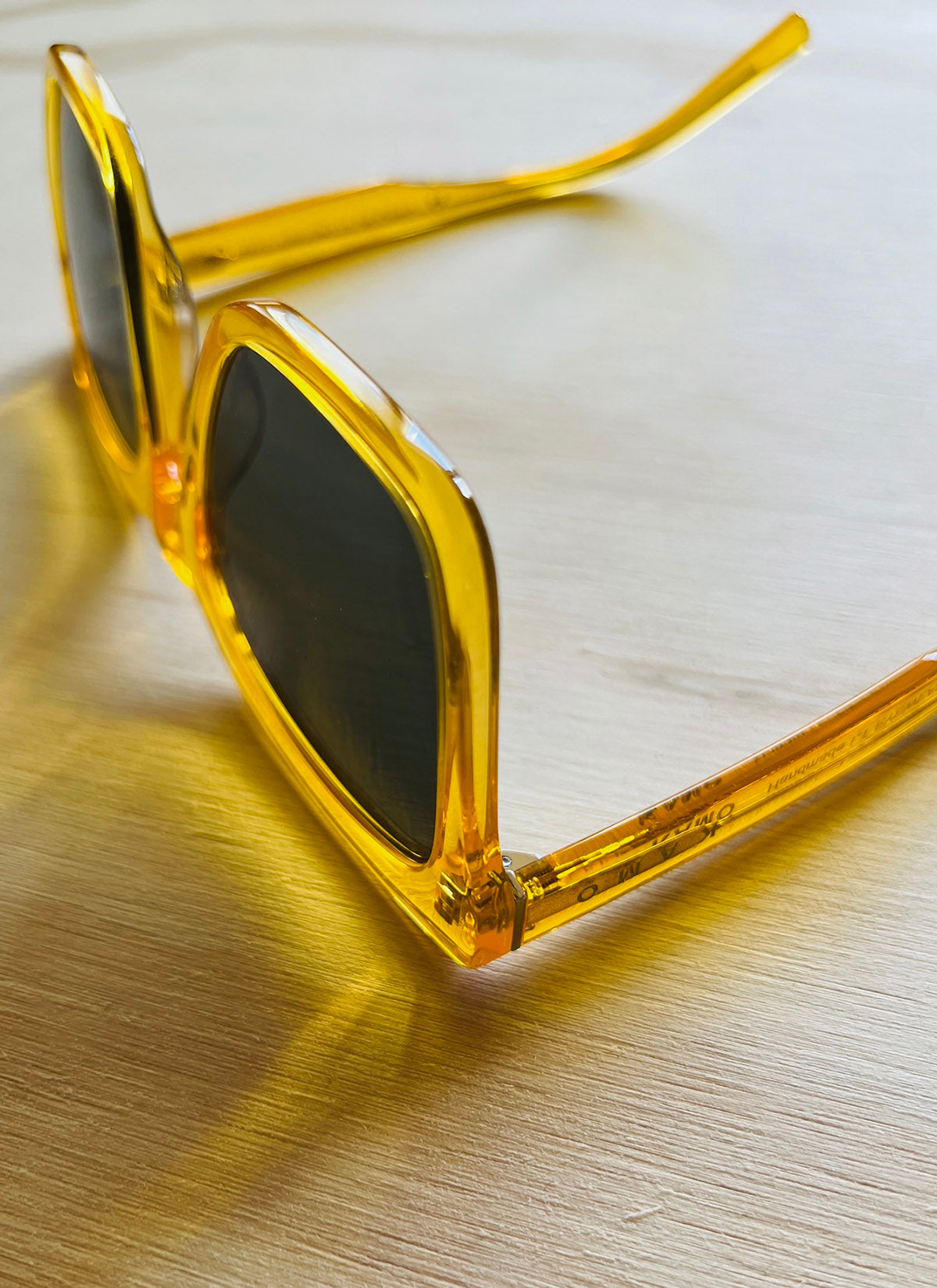 Sonnenbrille - Isabel - Amber Transparent/Green