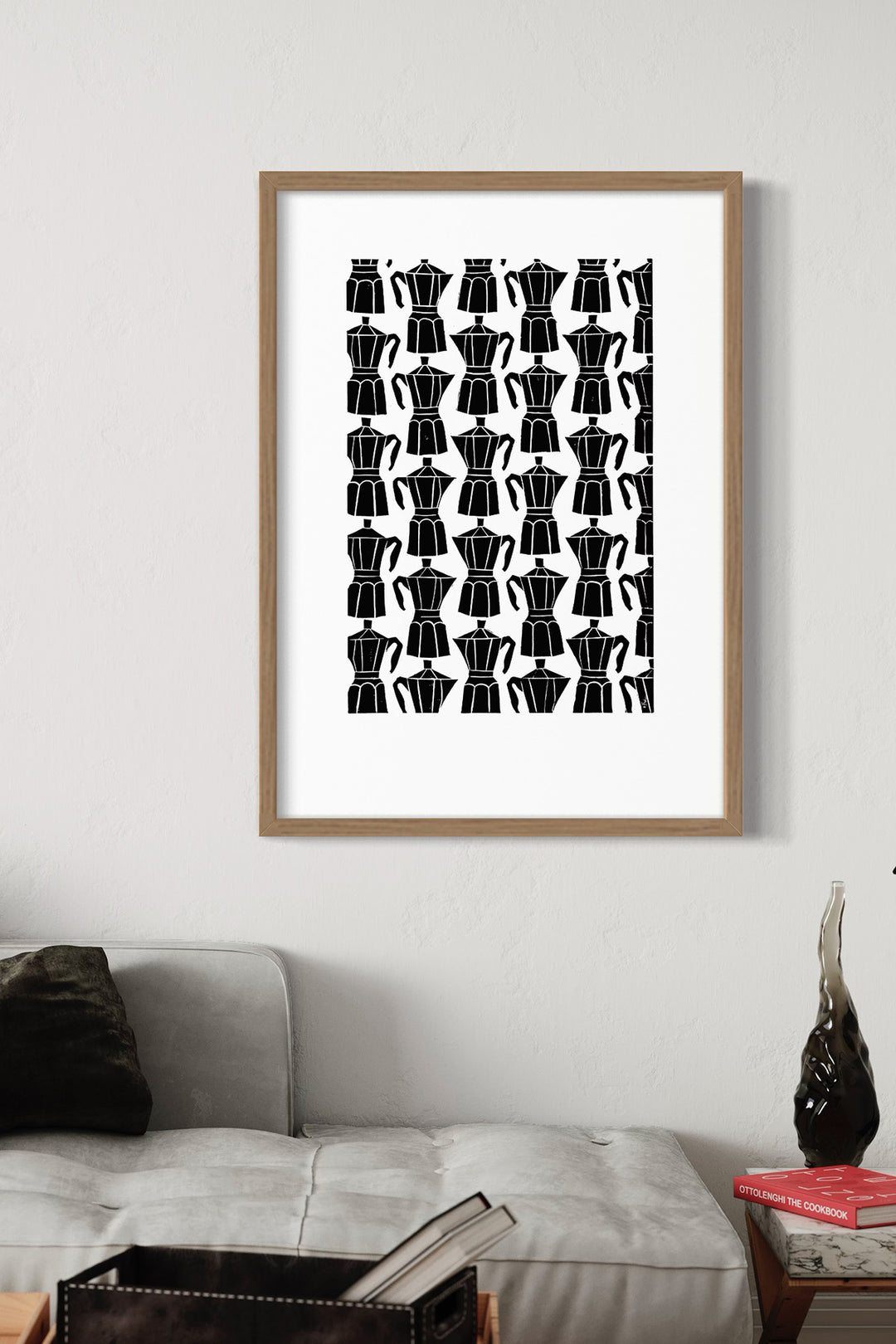 Kaffee - Linoleumdruck