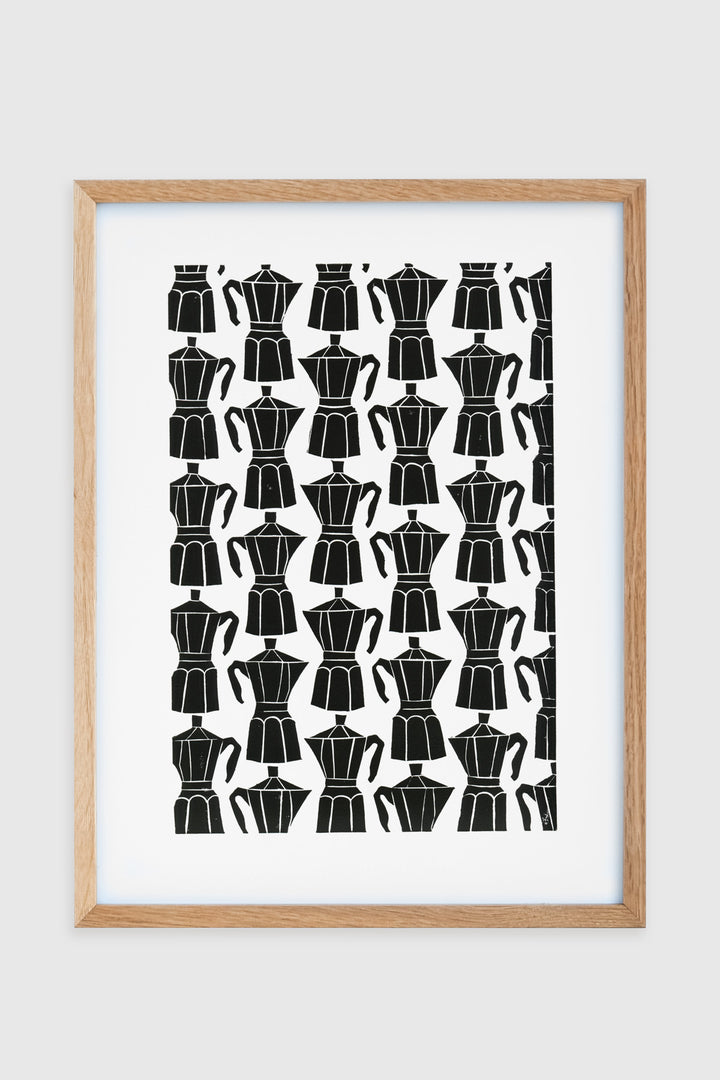 Kaffee - Linoleumdruck