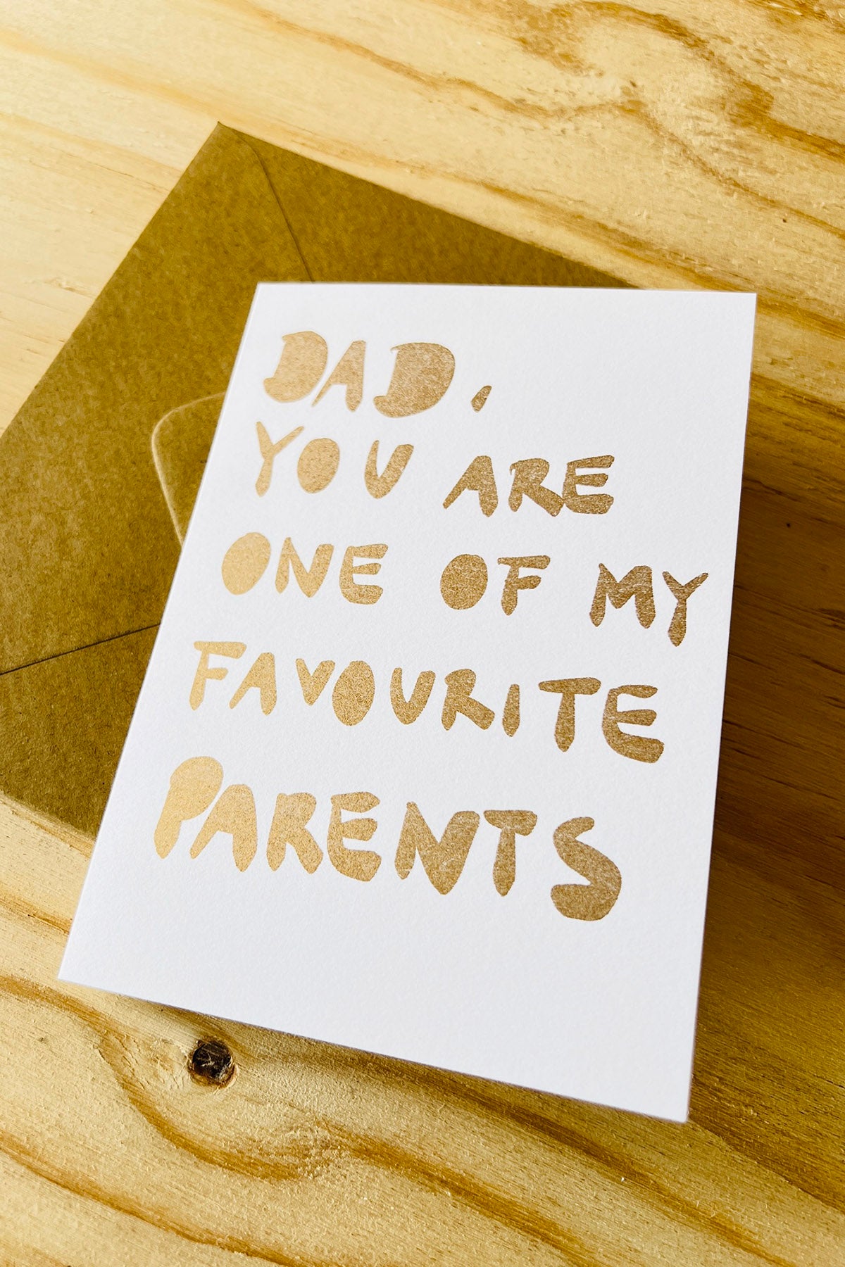 Karte "Dad, favourite"
