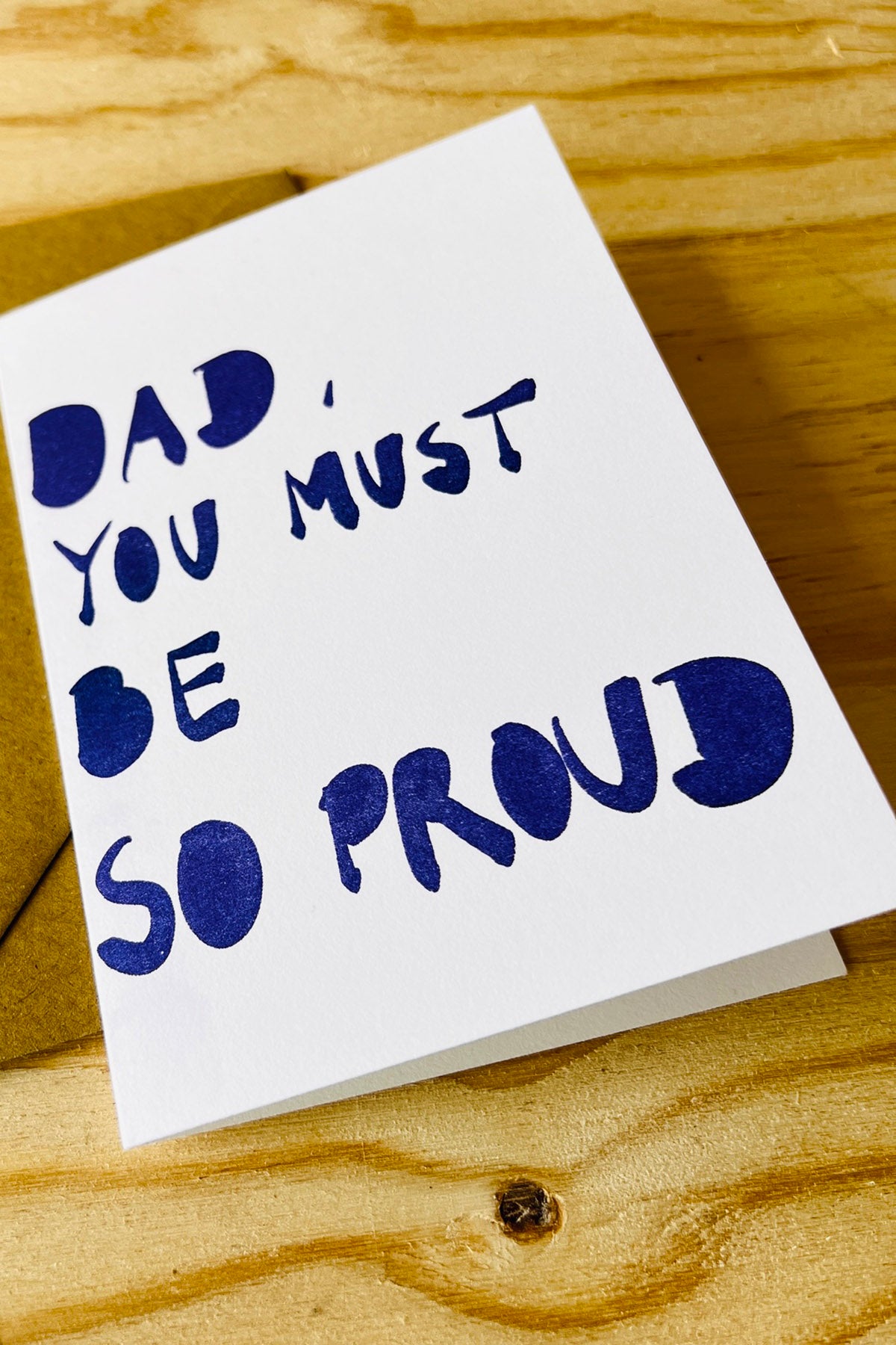 Karte "Dad, proud"