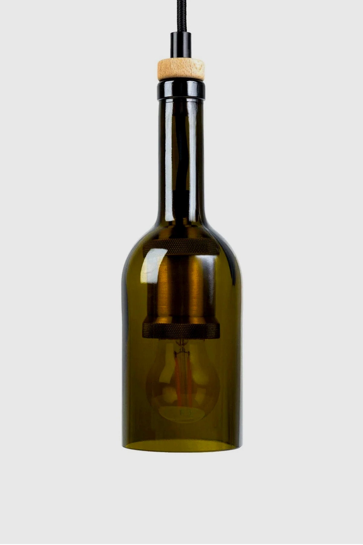 Lampe af vinflaske