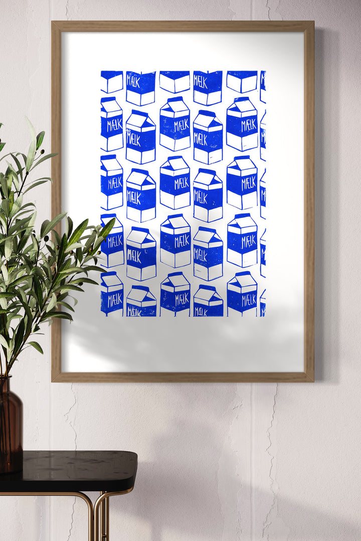 Milch - Linoleumdruck