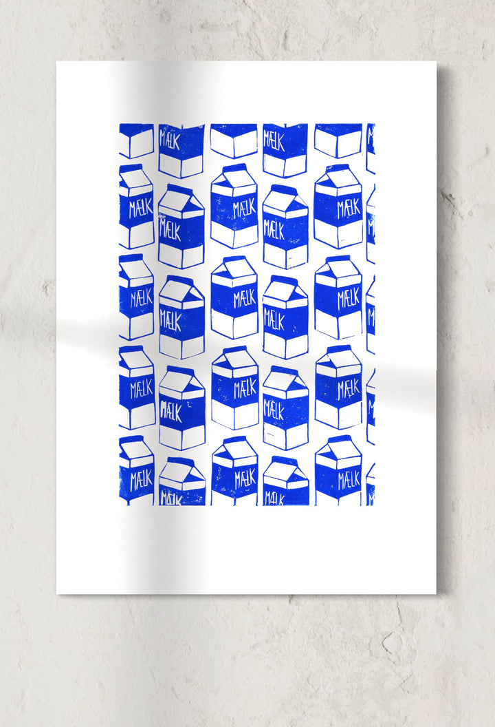 Milch - Linoleumdruck