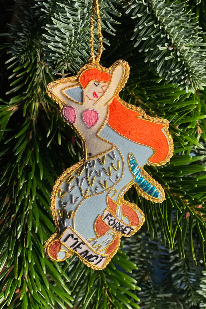 Weihnachtsanhänger - Meerjungfrau "Forget Me Not"
