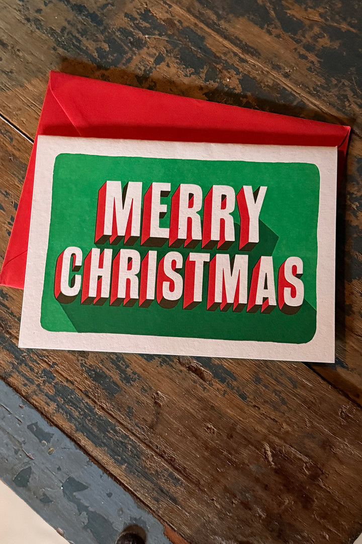 Letterpress Card "Merry Christmas"