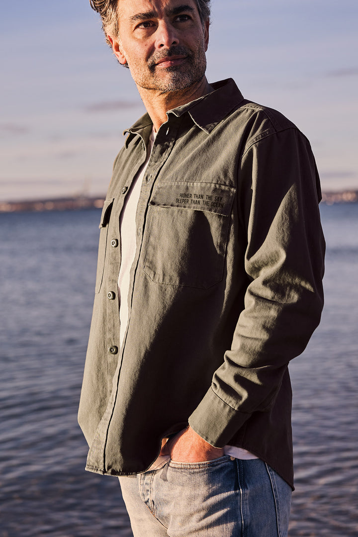 Overshirt "Higher than..."