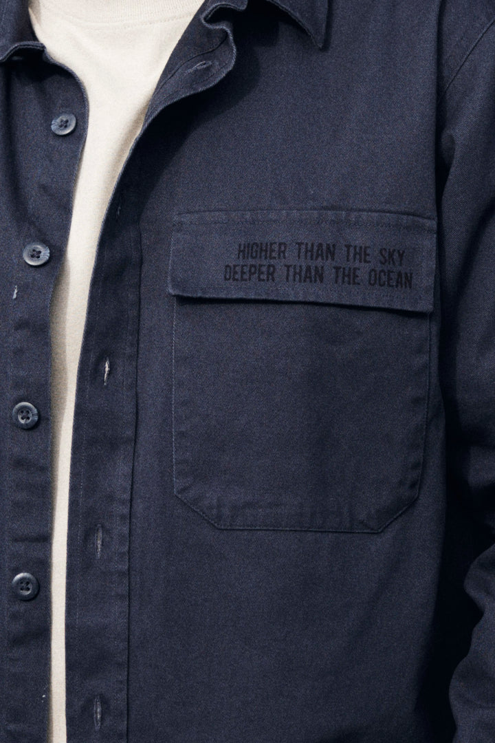 Overshirt "Higher than..."