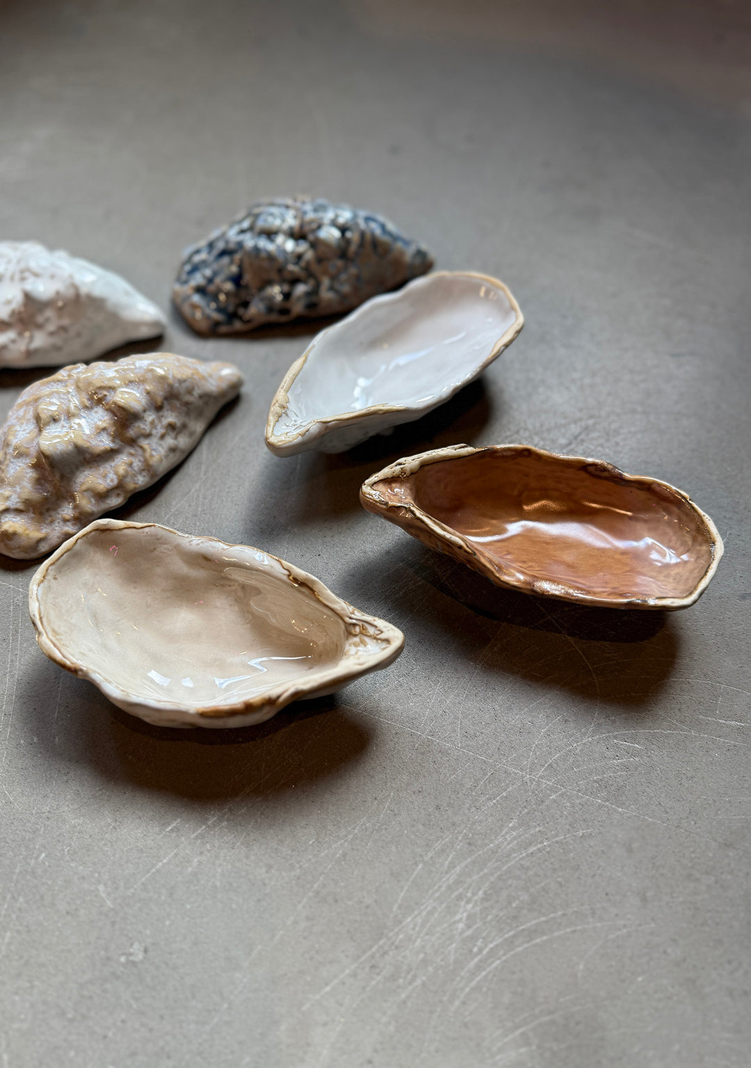Austern - Keramik (3 Stück)