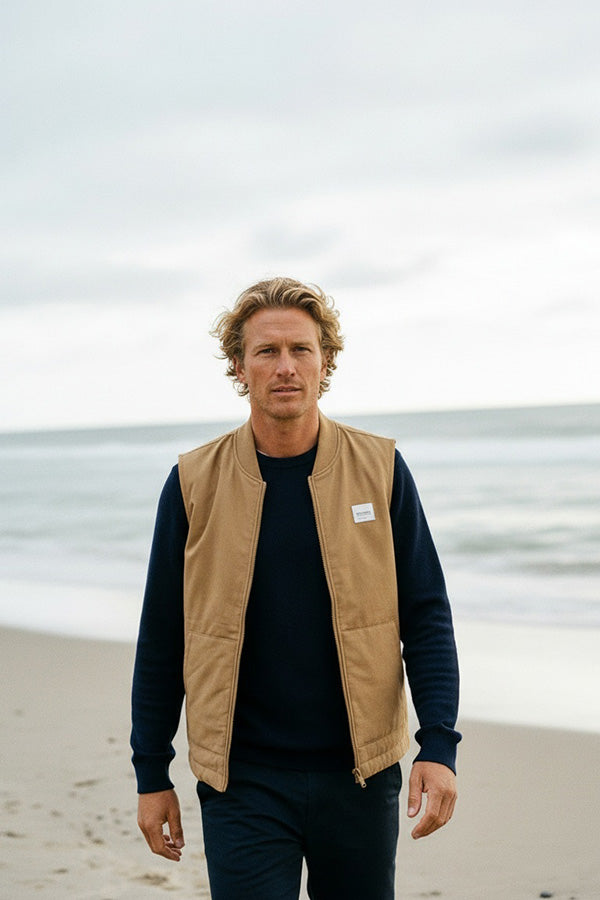 Padded Twill Vest - Unisex