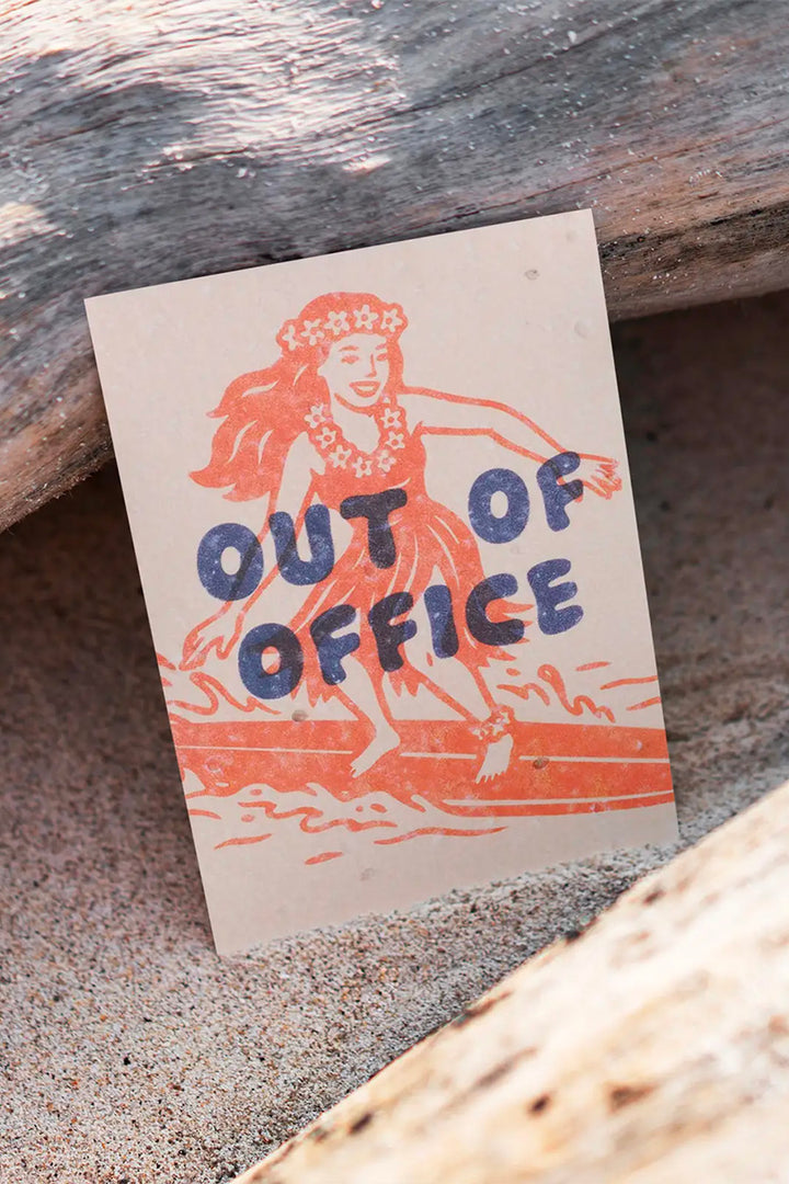 Plantbar postkort "Out of Office"