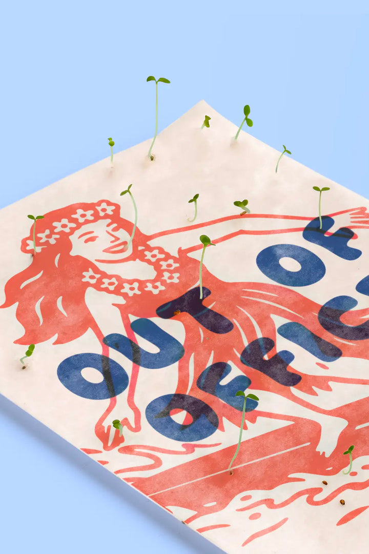 Plantbar postkort "Out of Office"