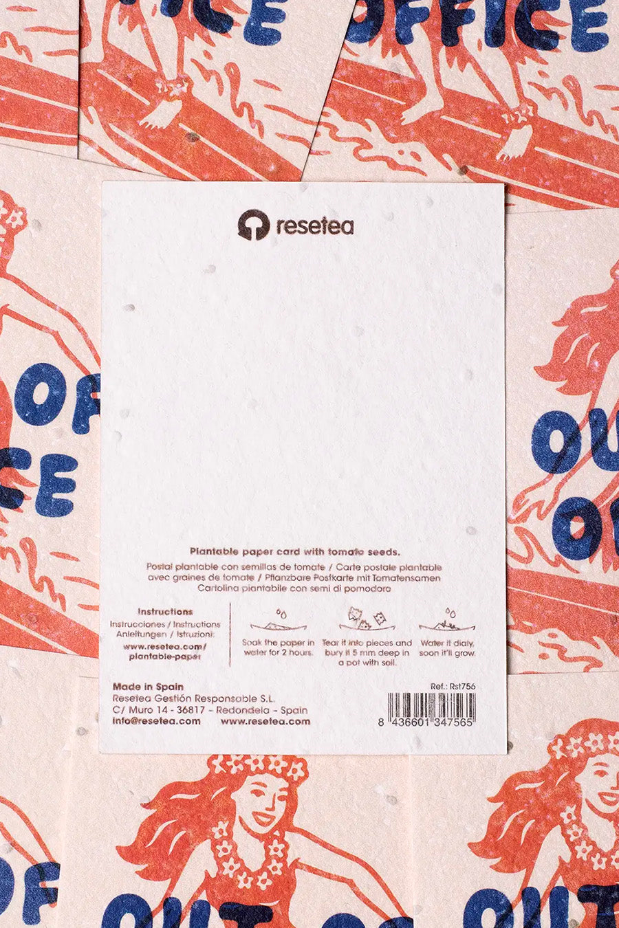 Plantbar postkort "Out of Office"