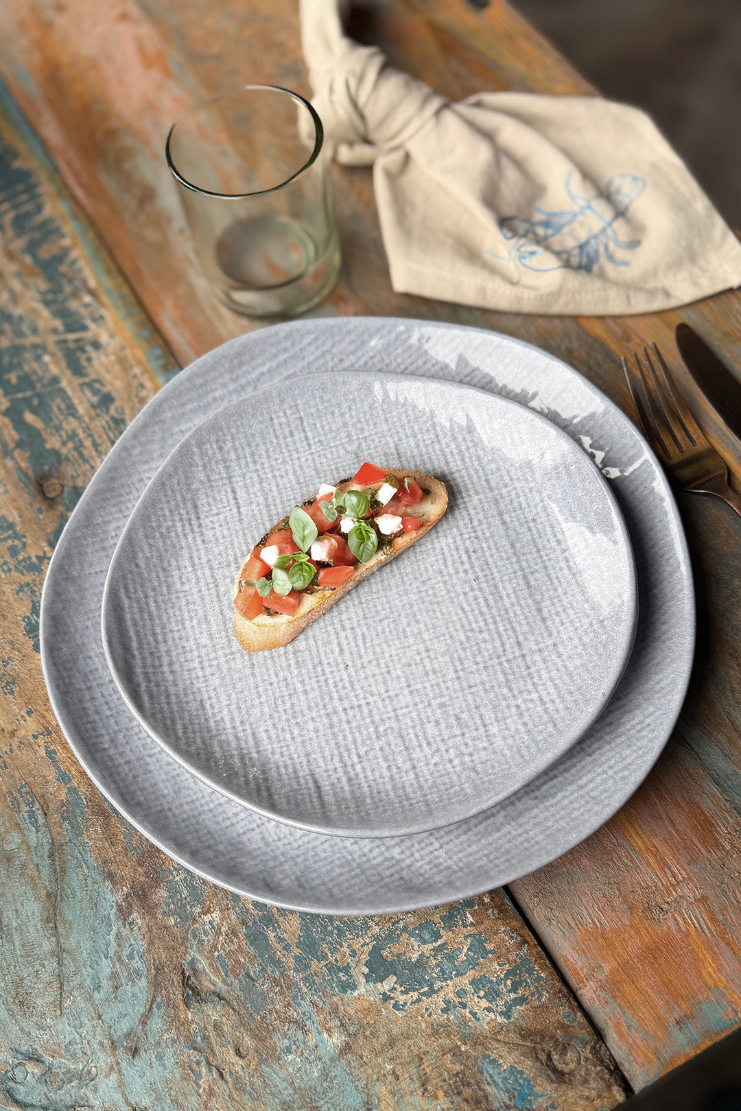 Teller "Woven Textile"