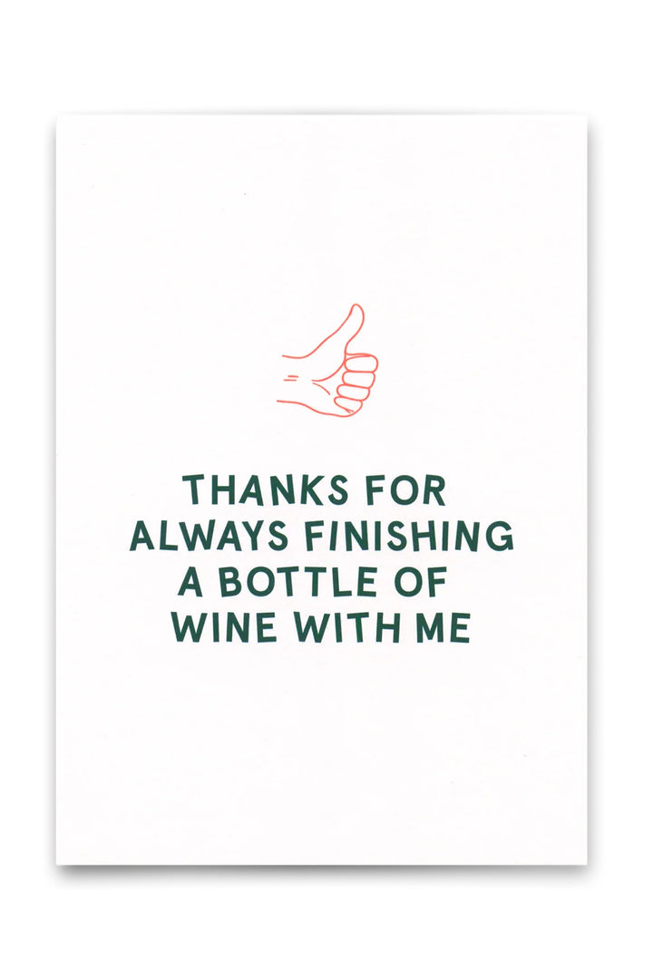 Postkort "Bottle of Wine"