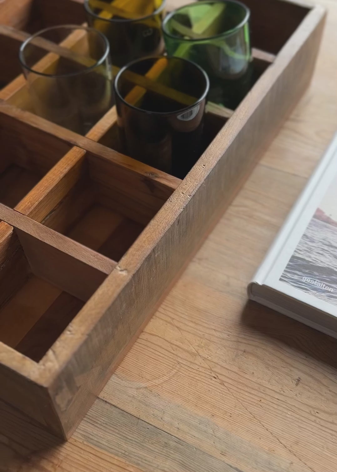 Limonaden-Holzkiste - Recyclingholz