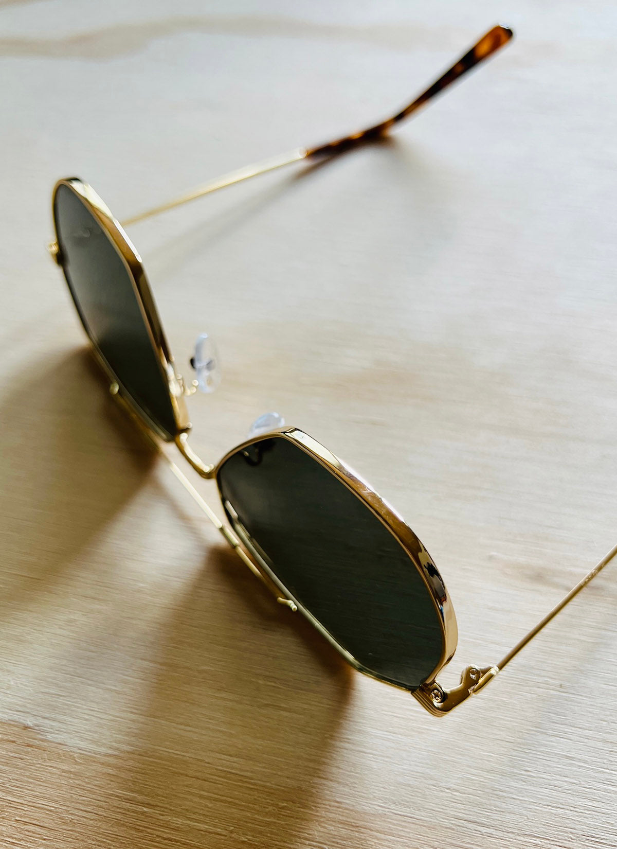 Sonnenbrille - Race - Gold Metal/Green