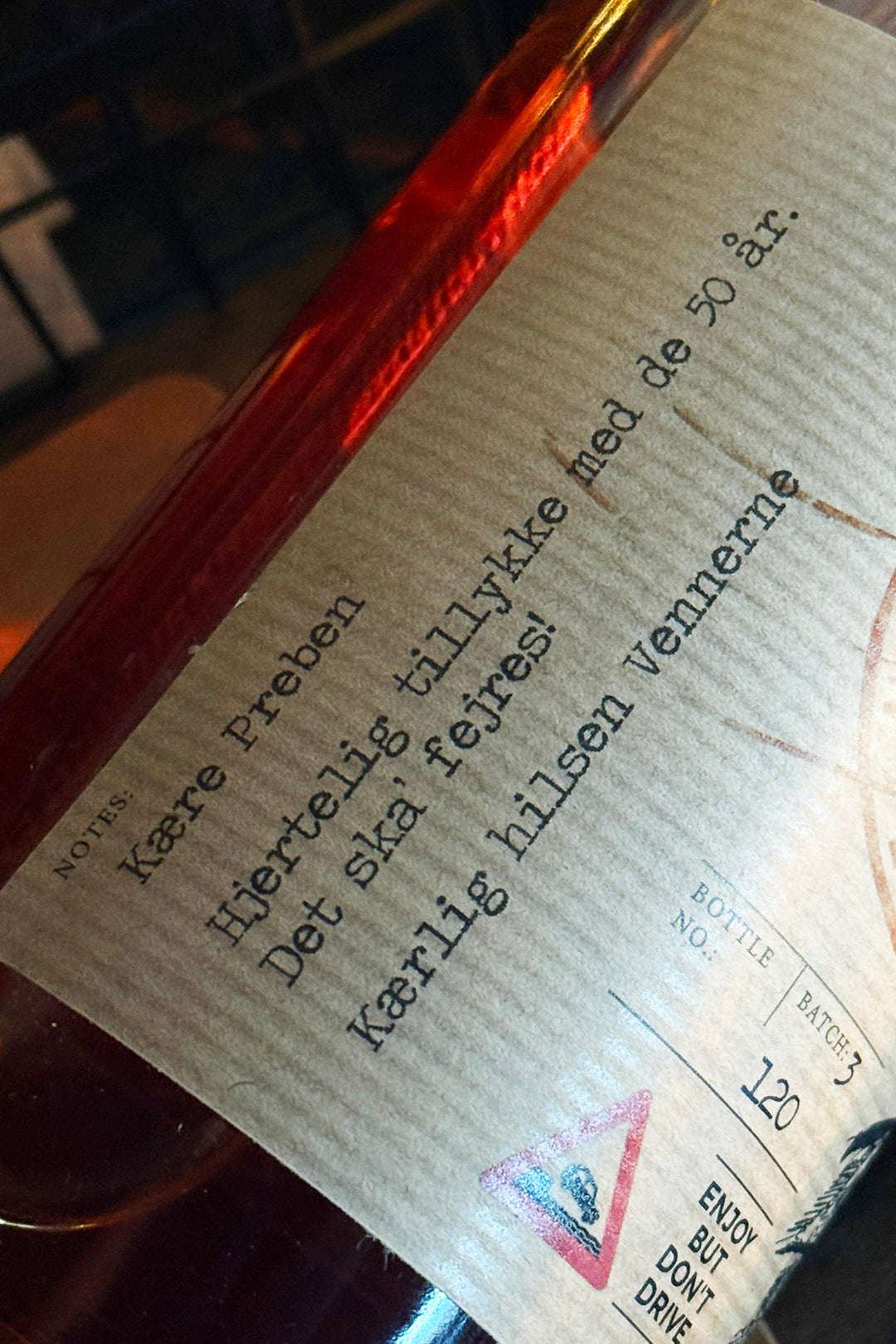 Logbook Chefens Rom "med personlig hilsen/etiket"