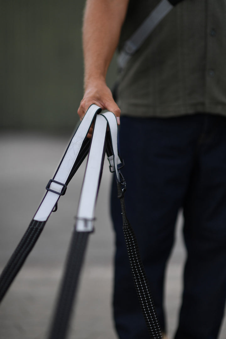 Multifunktionale Hundeleine mit Reflektor – "Safe & Shine"