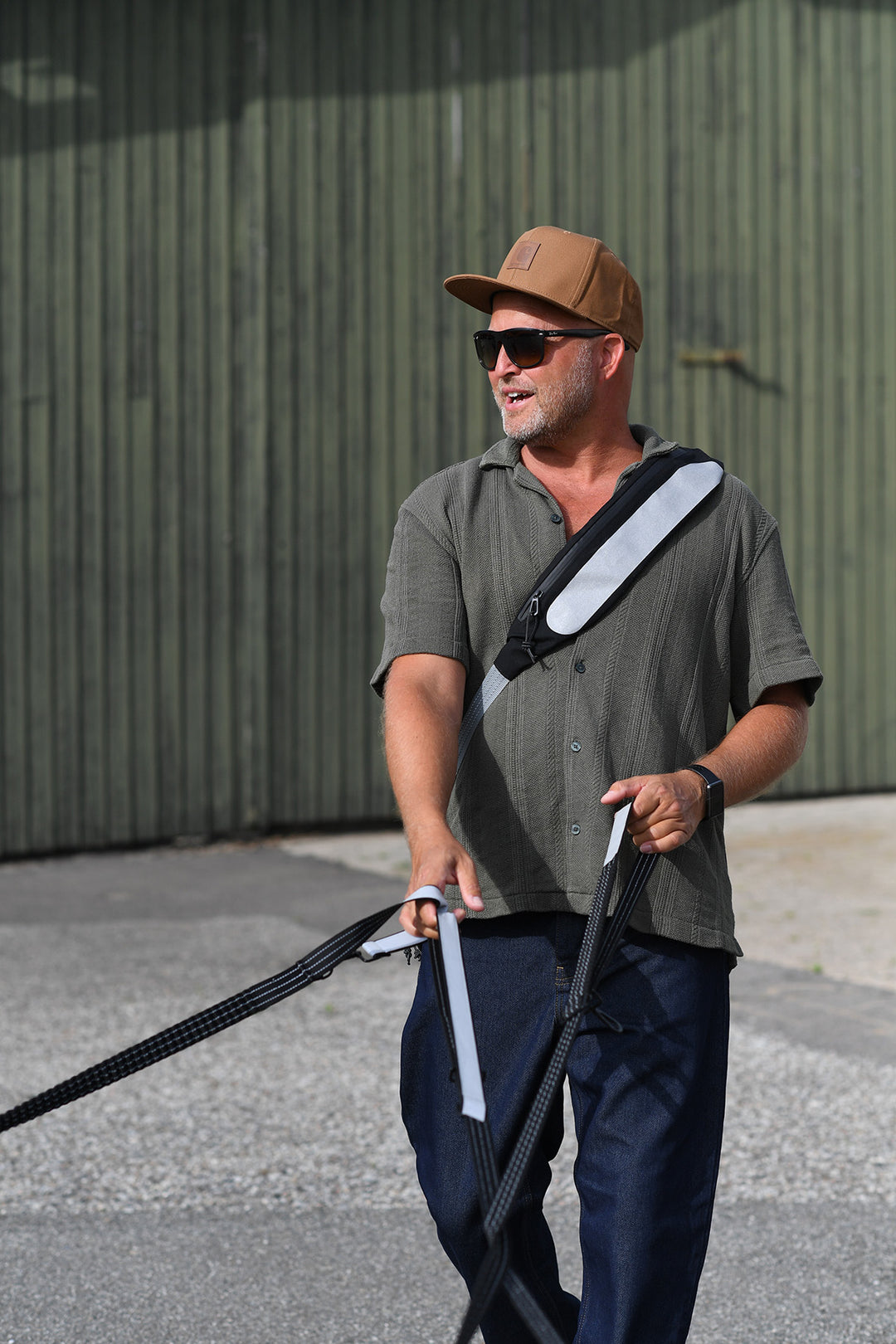 Multifunktionale Hundeleine mit Reflektor – "Safe & Shine"