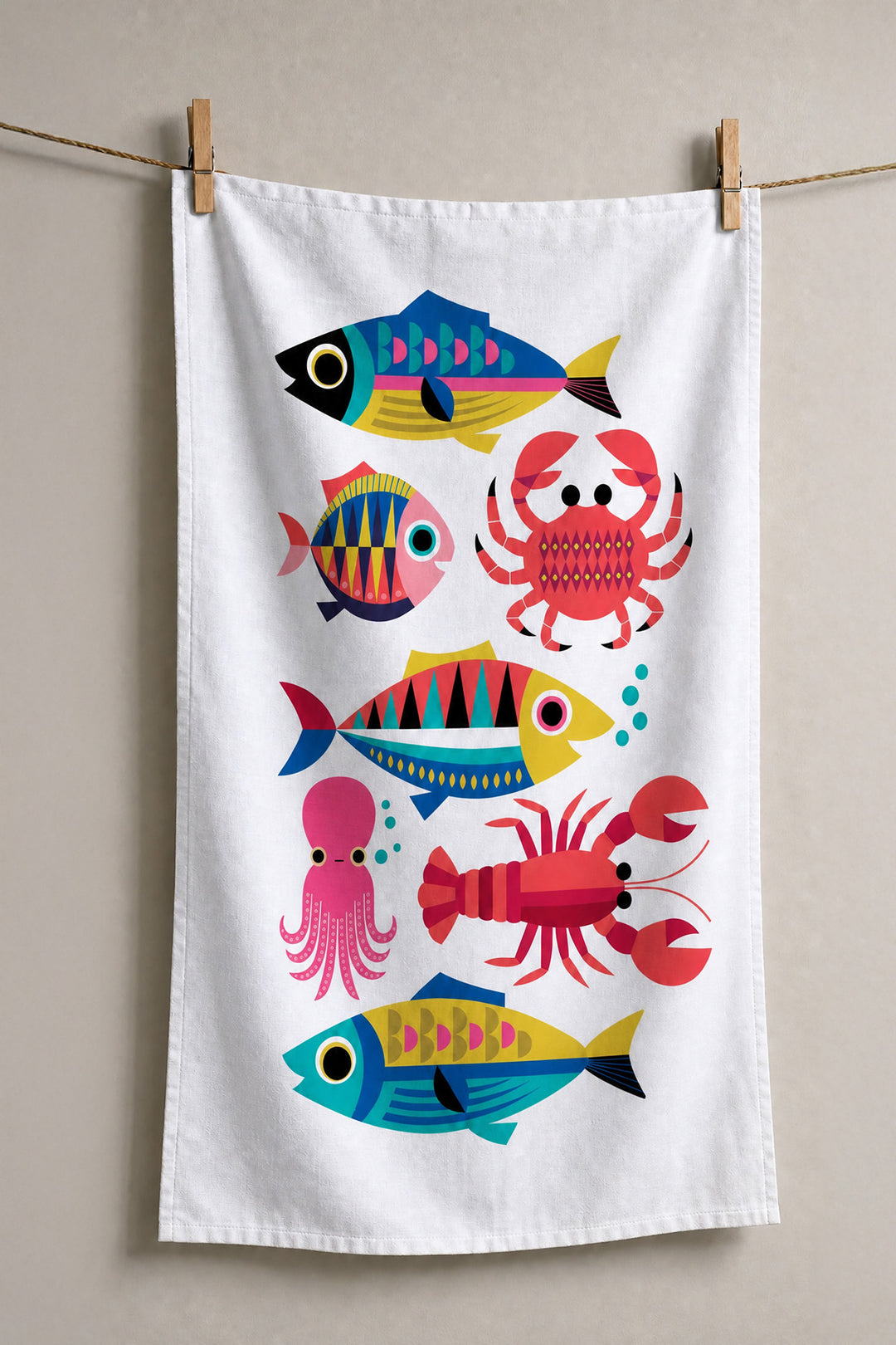 Geschirrtuch „Sealife – White“