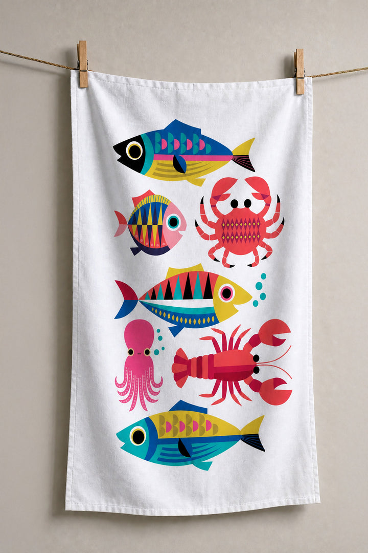 Geschirrtuch „Sealife – White“