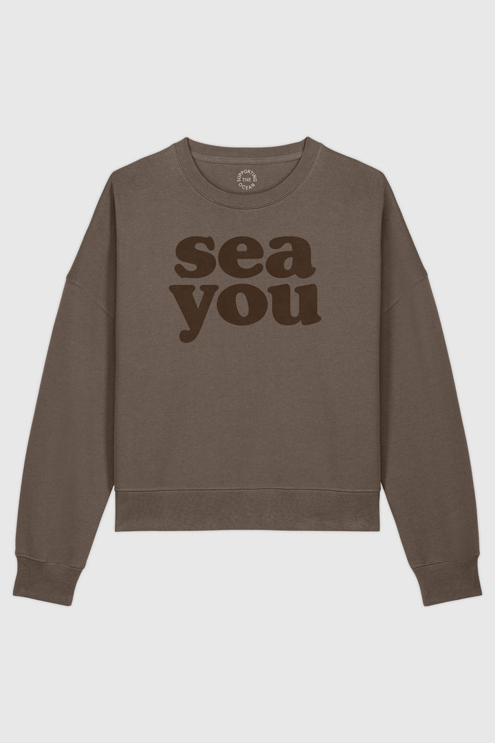 Sweat "Sea You" - Brown