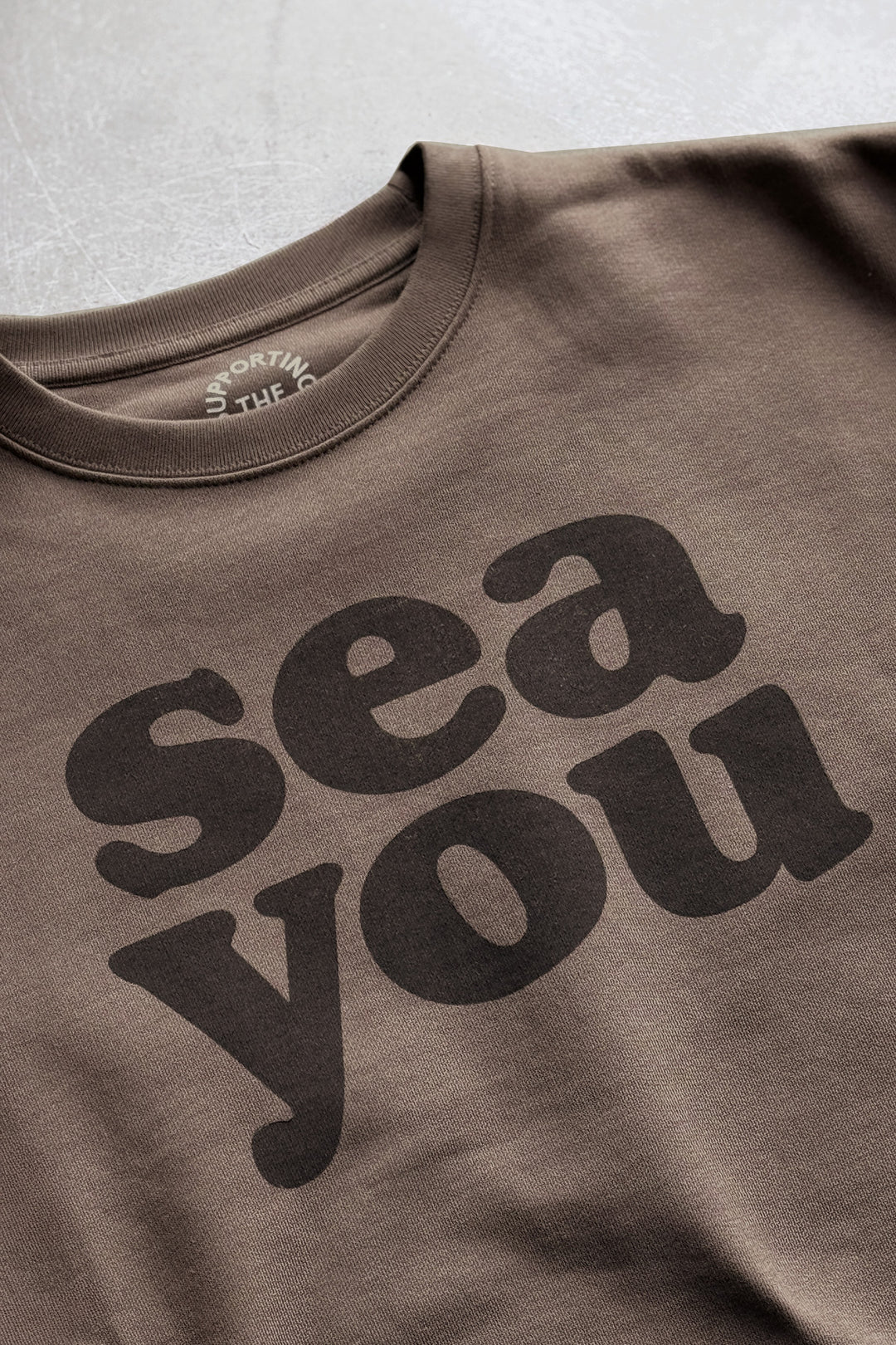 Sweat "Sea You" - Brown