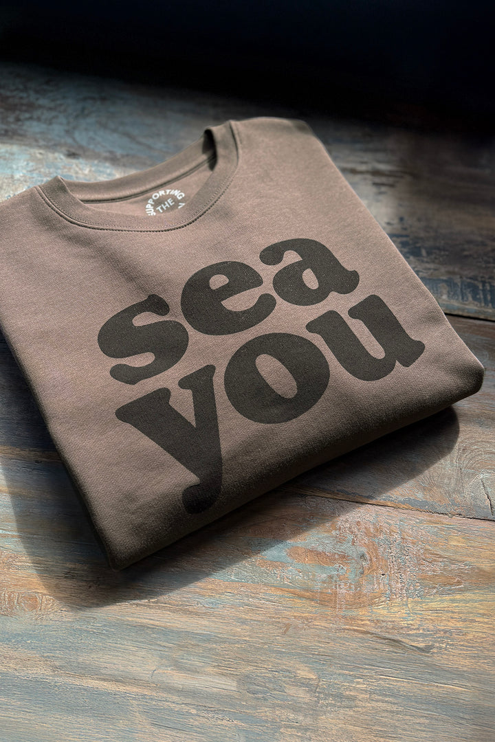 Sweat "Sea You" - Brown