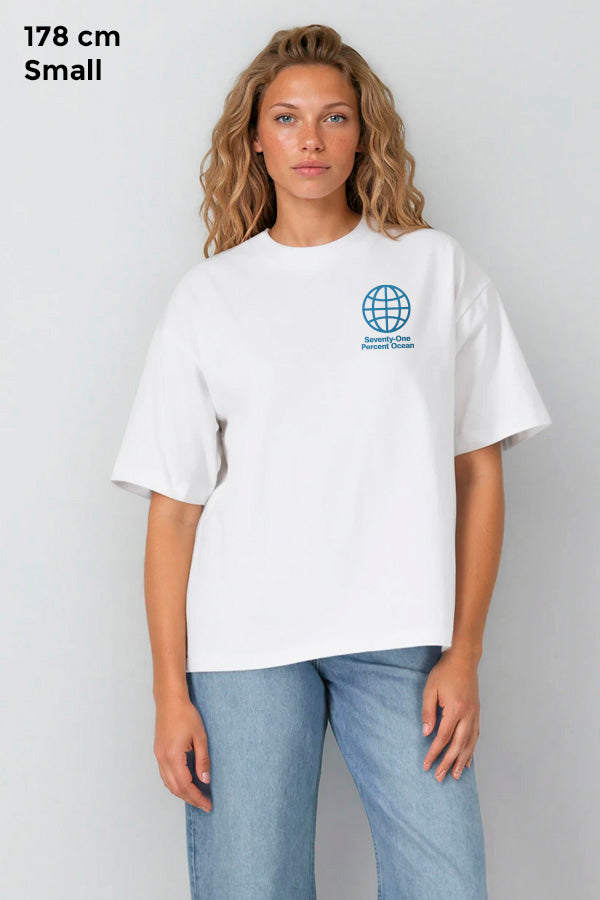 Boxy Tee "Seventy-One" - White