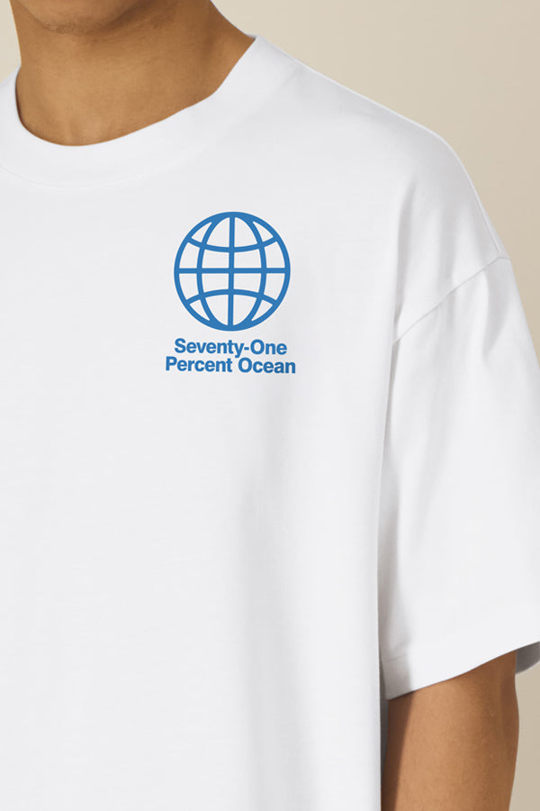 Boxy Tee "Seventy-One" - White