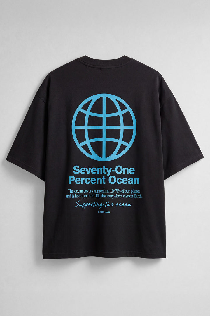 Boxy Tee "Seventy-One" - Black