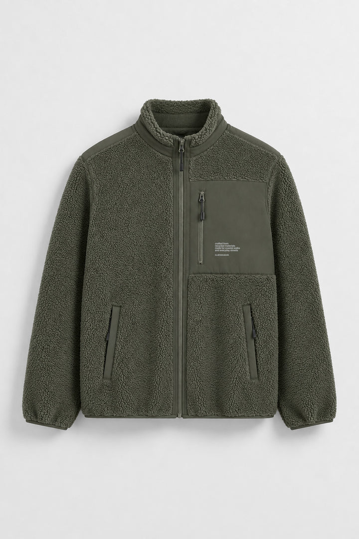 Sherpa Jacket - Green Khaki