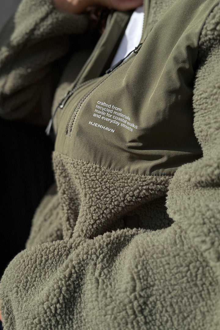Sherpa Jacket - Green Khaki