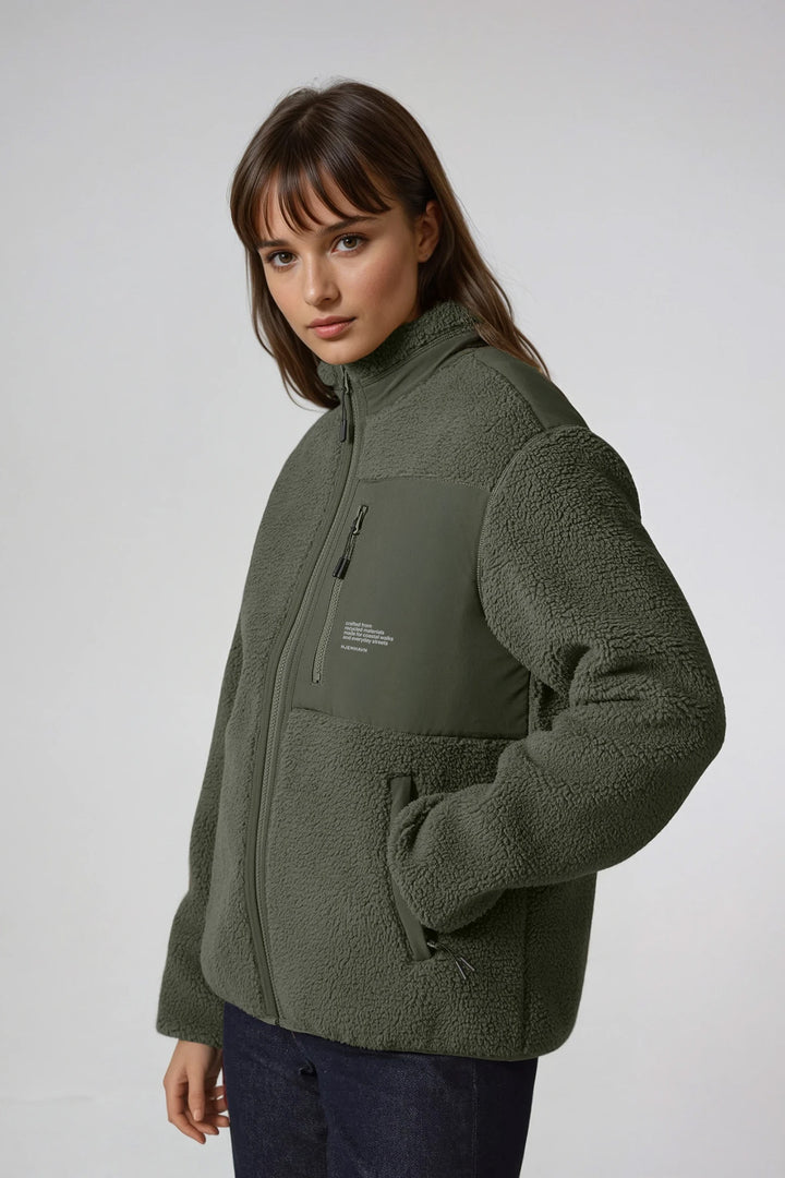 Sherpa Jacket - Green Khaki