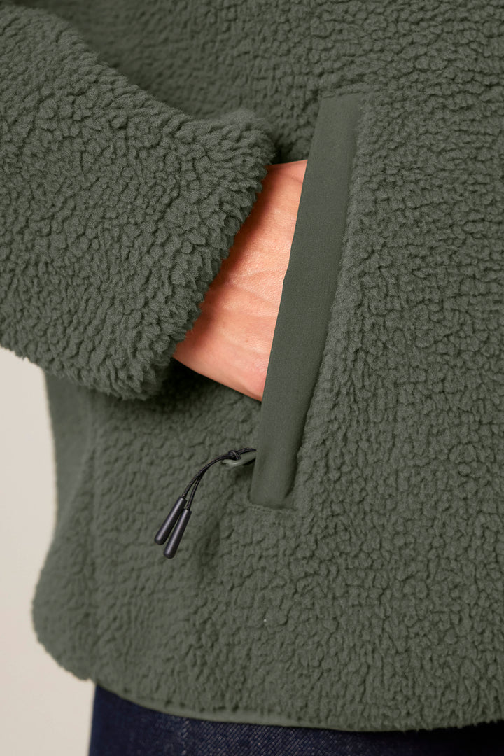 Sherpa Jacket - Green Khaki