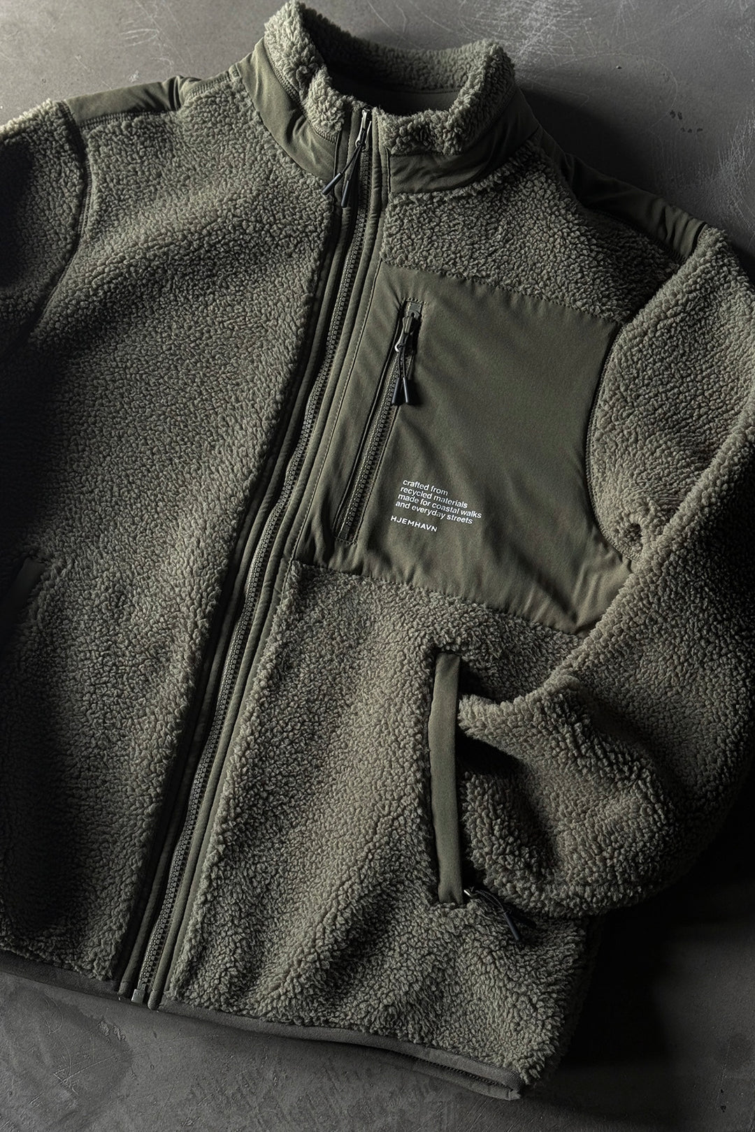 Sherpa Jacket - Green Khaki