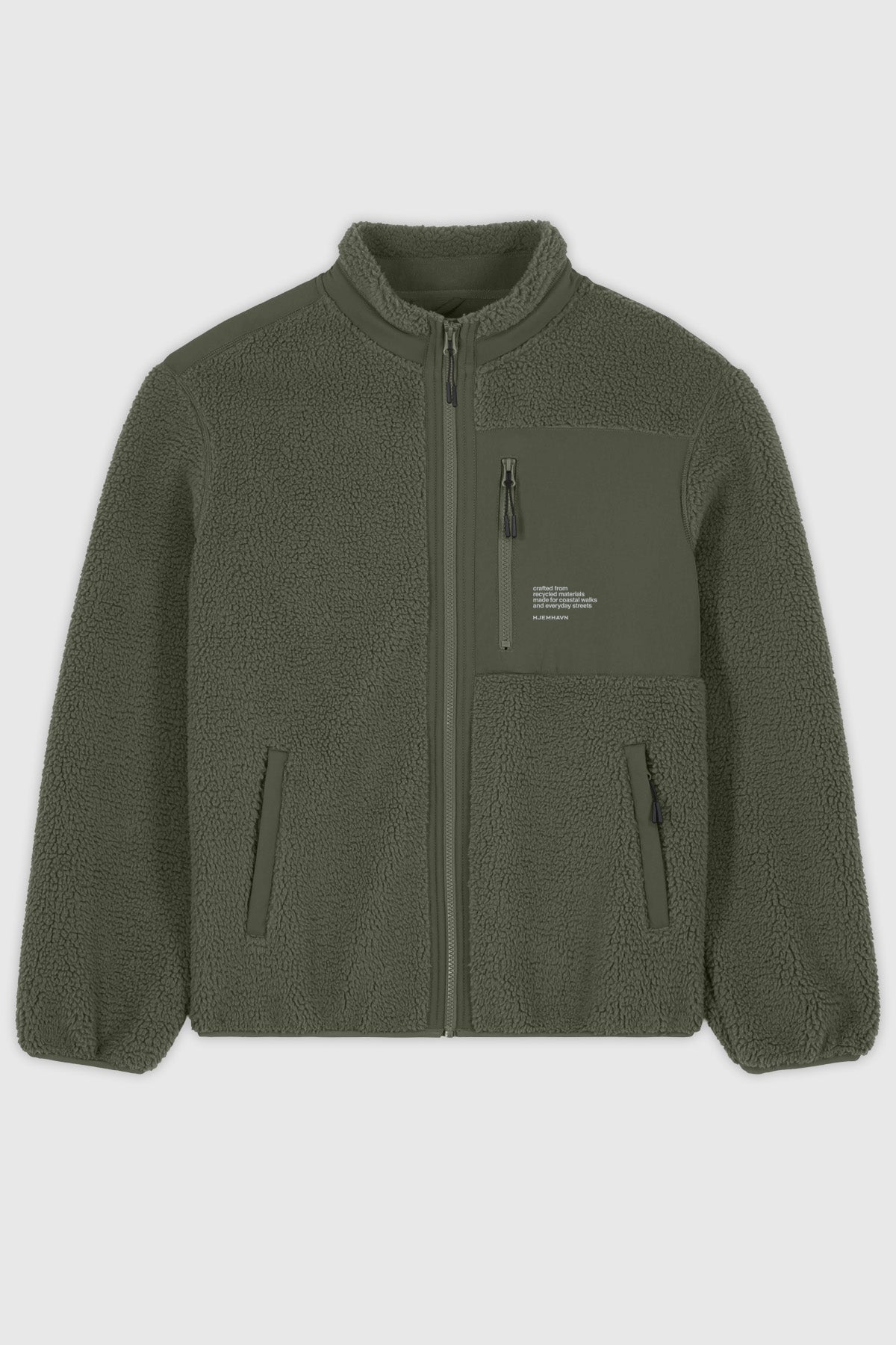 Sherpa Jacket - Green Khaki