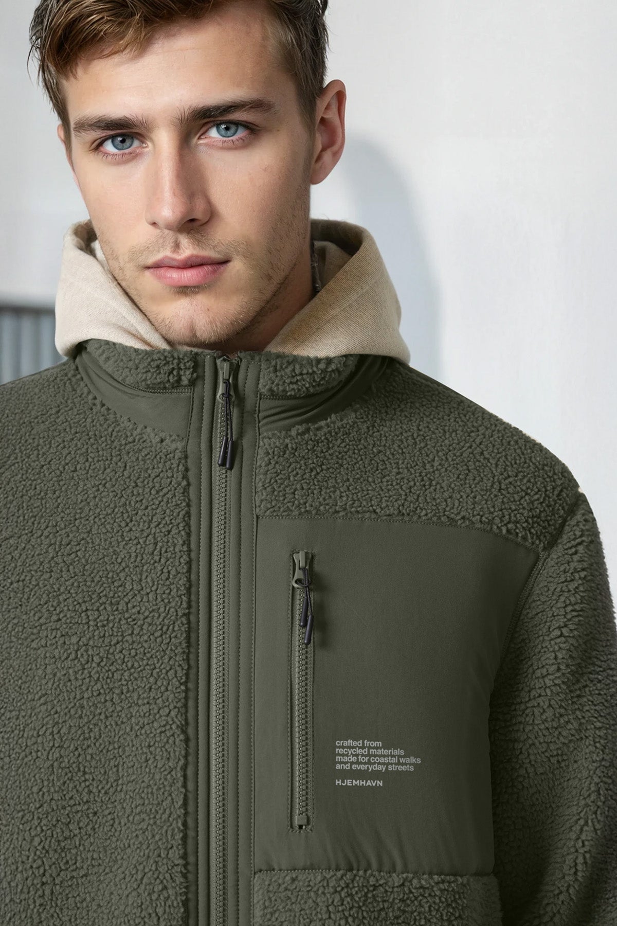 Sherpa Jacket - Green Khaki