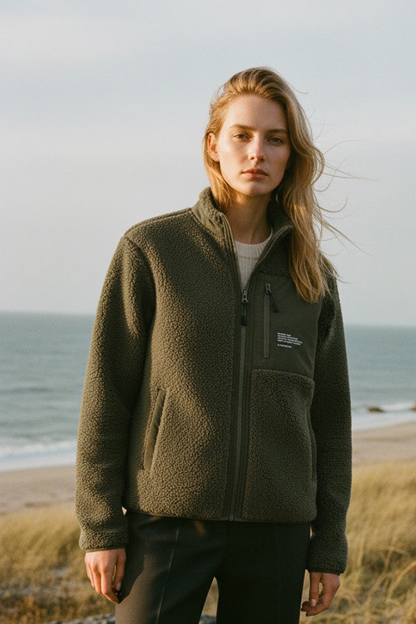 Sherpa Jacket - Green Khaki