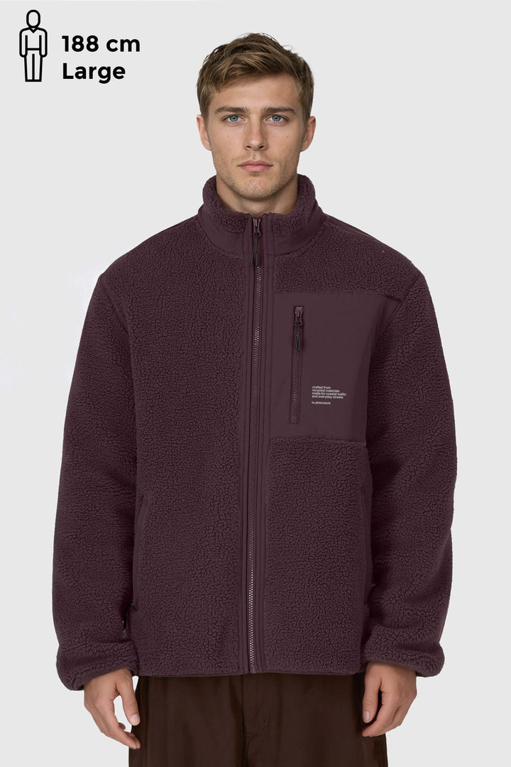 Sherpa Jacket - Red Brown