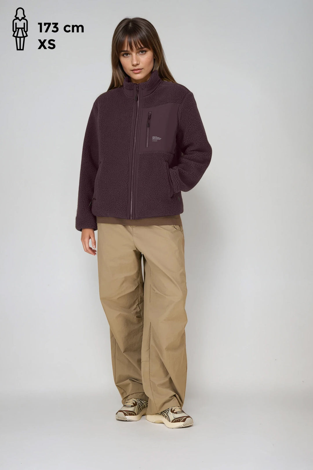 Sherpa Jacket - Red Brown