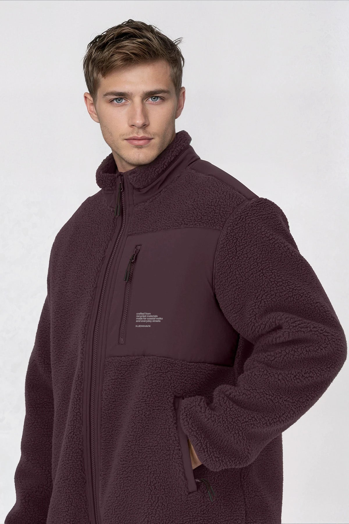 Sherpa Jacket - Red Brown