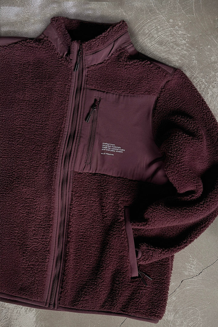 Sherpa Jacket - Red Brown