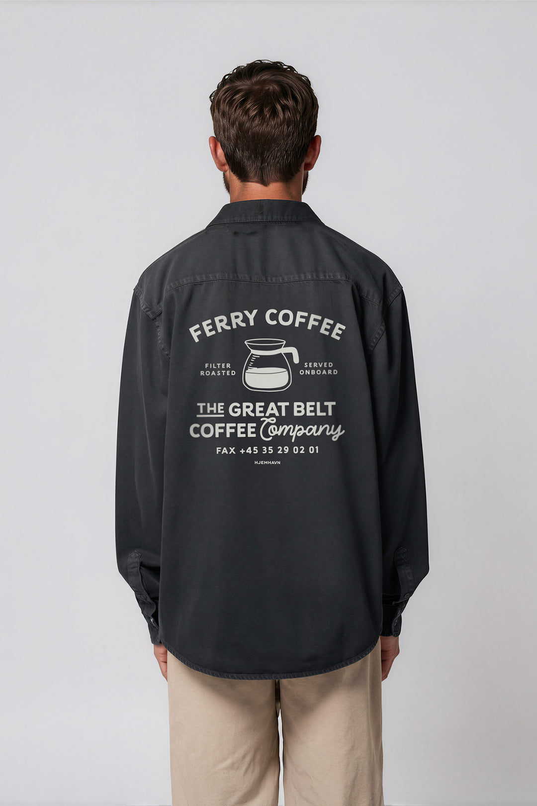 Cotton Twill Shirt  "Ferry Coffee"