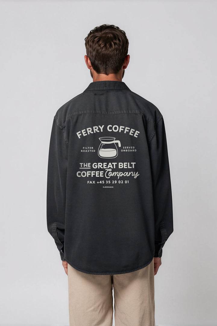 Cotton Twill Shirt  "Ferry Coffee"