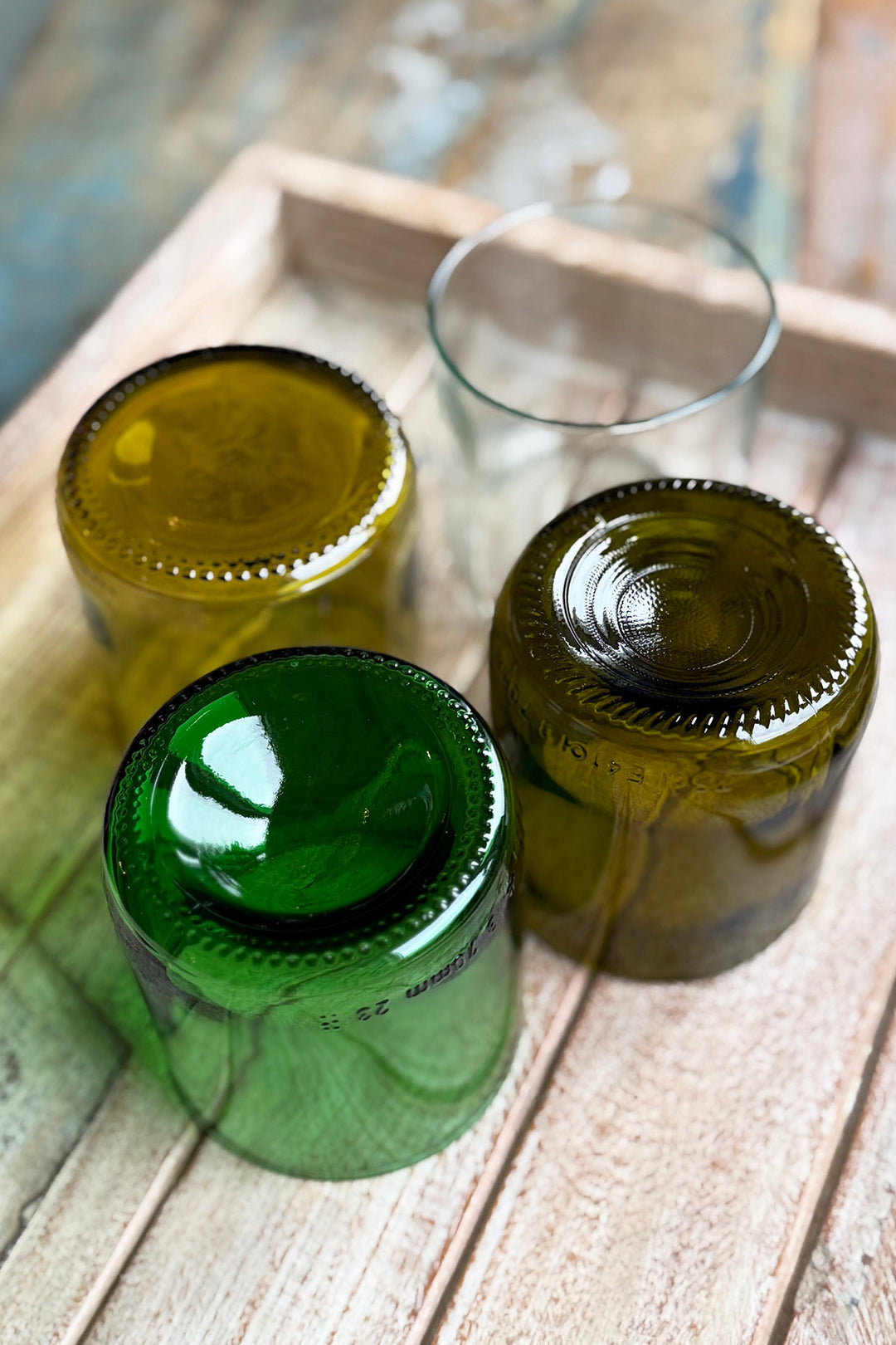 Trinkgläser aus Weinflaschen - Short