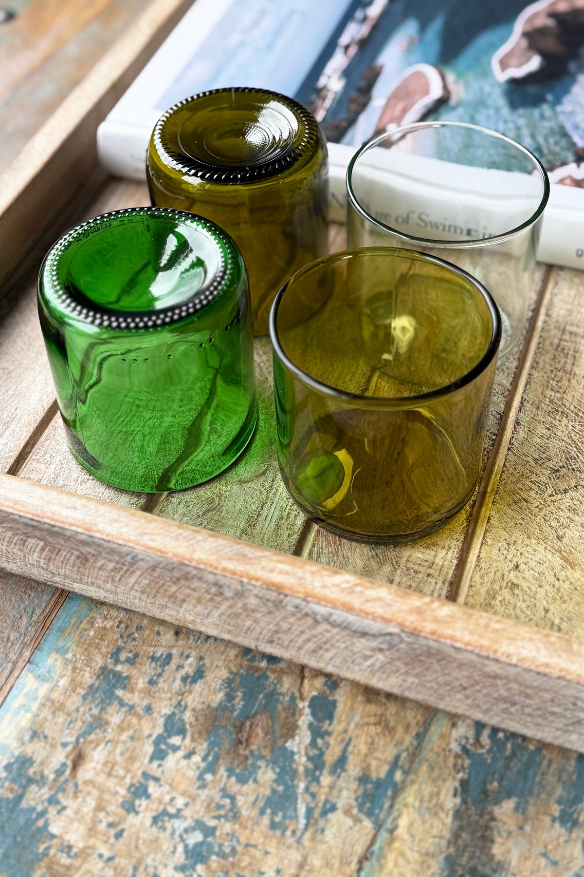 Trinkgläser aus Weinflaschen - Short