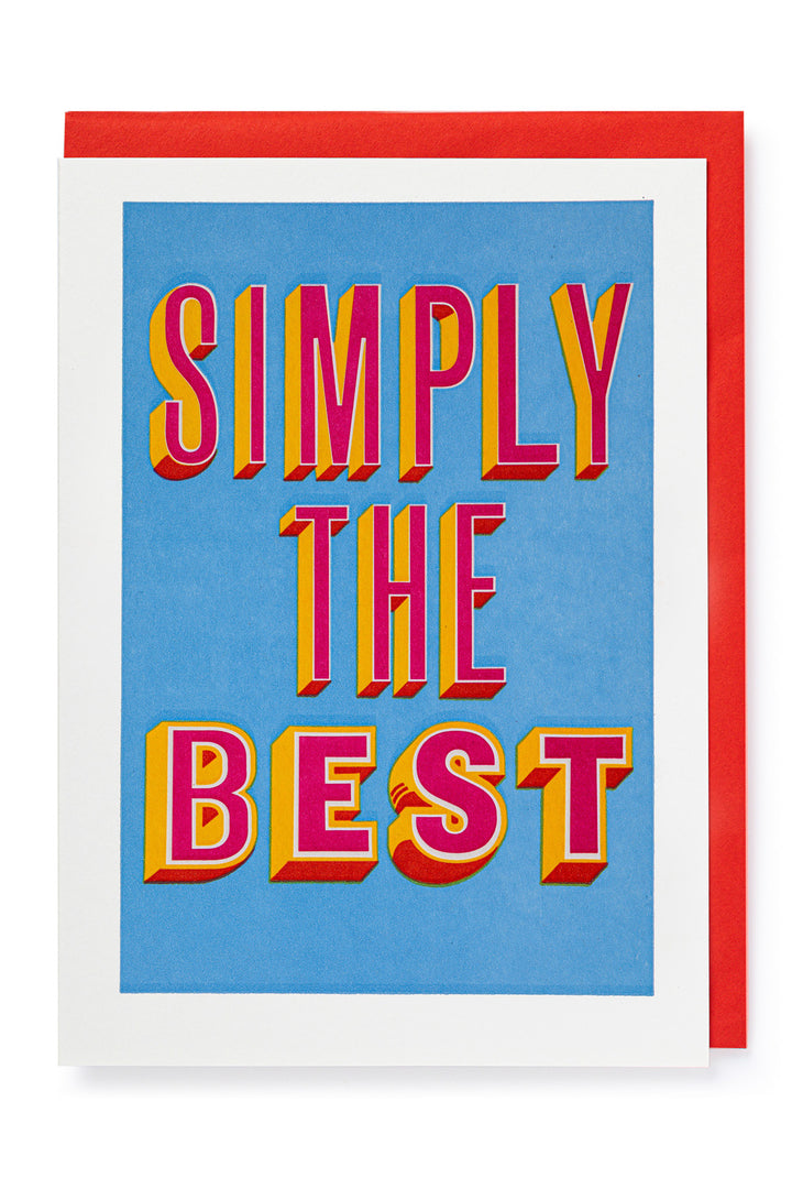 Letterpress Card "Huge Thanks"