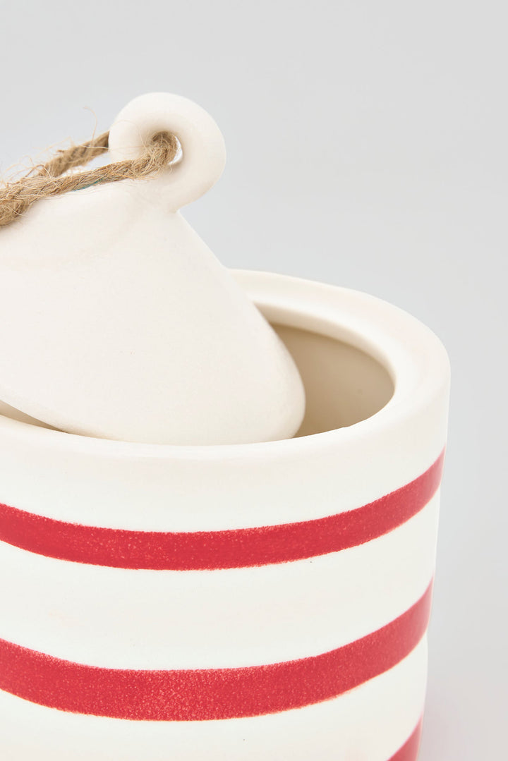 Steingutkrug "Striped"